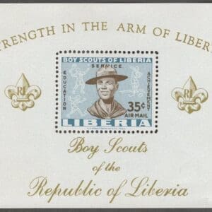 LIBERIA Scott# C136 "BOY SCOUTS" MNH SOUVENIR SHEET