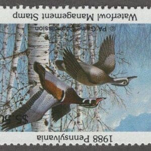 Scott# PA06 "1988 PENNSYLVANIA WATERFOWL" MNH, NICELY CENTERED