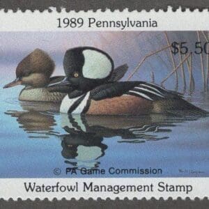 Scott# PA07 "1989 PENNSYLVANIA WATERFOWL" MNH, NICELY CENTERED