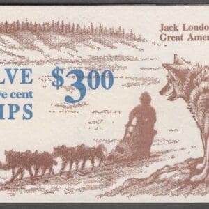Scott# 2197a BK152 "JACK LONDON" MNH INTACT BOOKLET (12) PLATE# 1
