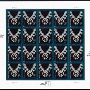 Scott# 3752 "NAVAJO NECKLACE" 2006 MNH FULL SHEET (20)
