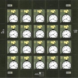 Scott# 3757 "AMERICAN CLOCK" 2003 MNH SHEET (20) NICELY CENTERED
