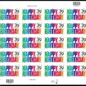 Scott# 4079 "HAPPY BIRTHDAY" MNH SHEET (20) NICELY CENTERED