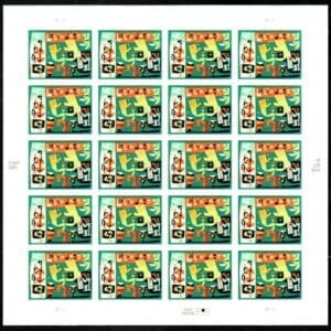 Scott# 4349 "LATIN JAZZ" MNH FULL SHEET (20) NICELY CENTERED