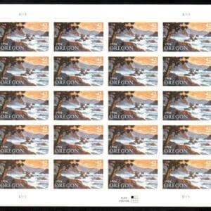 Scott# 4376 "OREGON STATEHOOD" MNH FULL SHEET (20) NICELY CENTERED