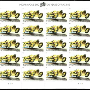 Scott# 4530 "INDIANAPOLIS 500 RACE CAR" MNH SHEET (20) NICELY CENTERED