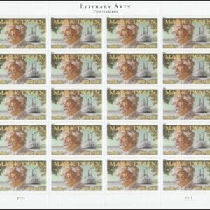 Scott# 4545 "MARK TWAIN - AUTHOR" MNH SHEET (20) NICELY CENTERED