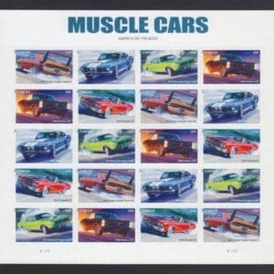Scott# 4743-47 "MUSCLE CARS" MNH FULL SHEET (20) NICELY CENTERED