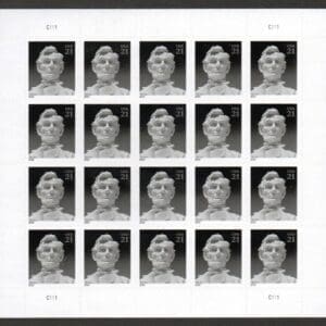 Scott# 4860 "ABRAHAM LINCOLN" MNH FULL SHEET (20) NICELY CENTERED