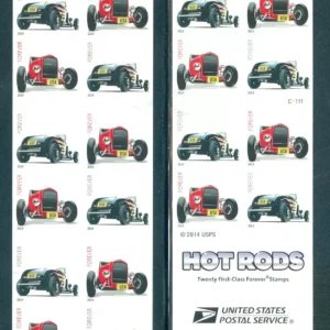 Scott# 4908-09 "HOT RODS-FORD DEUCE" S/A BOOKLET PANE (20) MNH