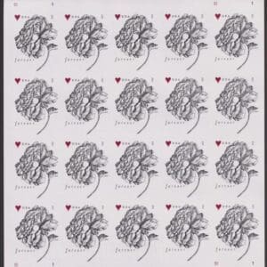 Scott# 4959 "VINTAGE ENGRAVED ROSE" MNH SHEET(20) NICELY CENTERED