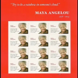 Scott# 4979 "MAYA ANGELOU - WRITER" MNH FULL SHEET (12) NICELY CENTERED