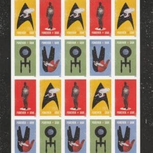 Scott# 5132-35"STAR TREK" MNH SHEET (20) NICELY CENTERED