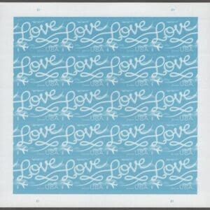 Scott# 5155 "LOVE SKYWRITING" MNH SHEET (20) NICELY CENTERED