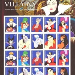 Scott# 5213-22 "DISNEY VILLAINS" MNH FULL SHEET (20) NICELY CENTERED