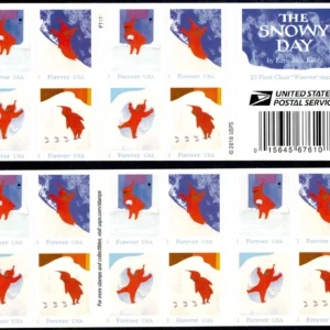 Scott# 5243-46 "THE SNOWY DAY" S/A BOOKLET PANE (20) MNH