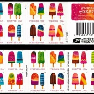 Scott# 5285-94 "FROZEN TREATS" BOOKLET PANE (20) NICELY CENTERED