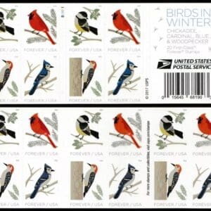 Scott# 5317-20 "BIRDS in WINTER" S/A BOOKLET PANE (20) MNH