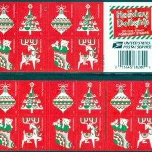 Scott# 5526-29 "HOLIDAY DELIGHTS" S/A BOOKLET PANE (20) MNH