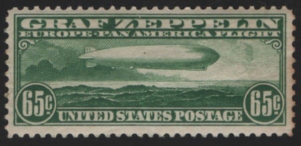 Scott# C13 "GRAF ZEPPELIN" SINGLE, MPVVLH, NICELY CENTERED ***LOOK***