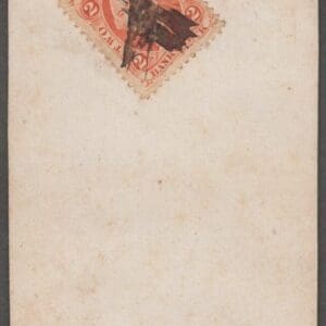 Alternative view of MOURNING CARD WITH BANK CHECK WASHINGTON REVENUE- STOCK # 101-D