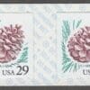 Scott# 2491c "PINE CONE" MNH COIL PAIR, NICELY CENTERED