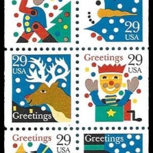 Scott# 2795-2598ab BK#212 "CHRISTMAS GREETINGS" BOOKLET (20) TWO VARIETIES - Image 3