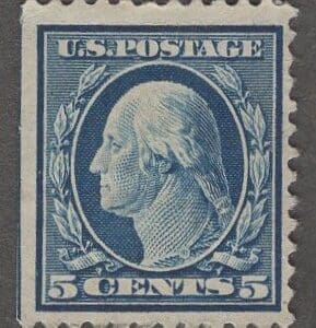 Scott# 504 "WASHINGTON" USED FLAT PLATE PERF 11, BARELY CANCELLED
