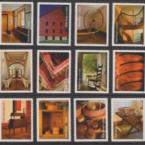 Scott# 5896 "SHAKER DESIGN" MNH SINGLES SET (12) NICELY CENTERED
