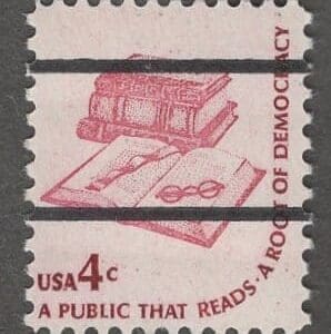 Scott# 1585a "BOOKS & EYEGLASSES" MNH PRECANCEL, NICELY CENTERED