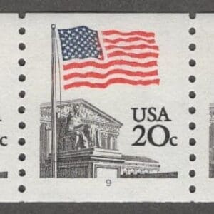 Scott# 1895a "FLAG OVER SUPREME COURT" MNH PNC(3) PLATE #9
