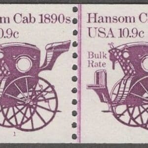 Scott# 1904 "HANSOM CAB" COIL LINE PAIR, MNH, NICELY CENTERED