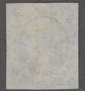 Alternative view of Scott# 2 "WASHINGTON" USED, 4 MARGINS, FAINT PEN CANCEL * WOW *