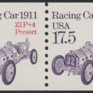 Scott# 2262a "RACE CAR" TRANSPORTATION SERIES MNH PRECANCEL COIL PAIR