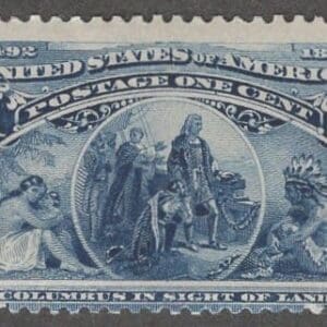 Scott# 230 "COLUMBIAN - IN SIGHT OF LAND" MNH, GREAT PRICE!