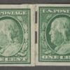 Scott# 343 FRANKLIN, SCHERMACK TYPE III MNH IMPERF PASTE-UP PAIR