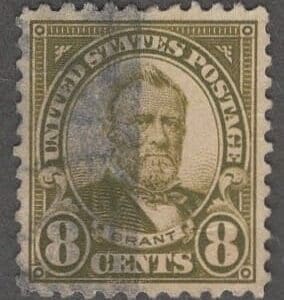 Scott# 560 "GRANT" USED FLAT PLATE PERF 11, NICELY CENTERED