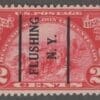 Scott# 615 "HUGUENOT-WALLOON" VERTICAL FLUSHING, N.Y. PC, NICELY CENTERED