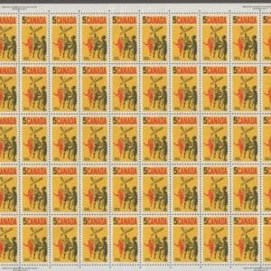 CANADA Scott# 483 "LA CROSSE" MNH FULL SHEET (50) NICELY CENTERED