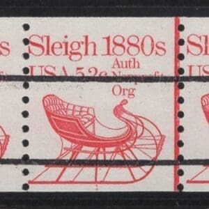 Scott# 1900a "SLEIGH" TRANSPORTATION SERIES PRECANCEL PNC5 P#1
