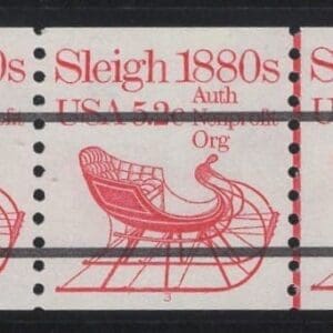 Scott# 1900a "SLEIGH" TRANSPORTATION SERIES PRECANCEL PNC5 P#3