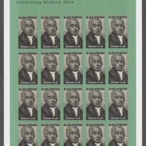 Scott# 5056 "BISHOP RICHARD ALLEN" MNH SHEET (20) NICELY CENTERED