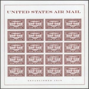 Scott# 5282 "CENTENNIAL AIR MAIL-JENNY" MNH FULL SHEET (20)