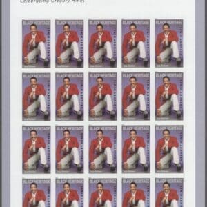 Scott# 5349 "GREGORY HINES - DANCER" MNH FULL SHEET (20)