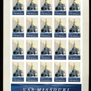 Scott# 5392 "USS MISSOURI" MNH FULL SHEET (20) NICELY CENTERED