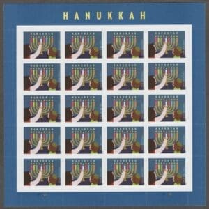 Scott# 5530 "HANUKKAH" MNH FULL SHEET (20) NICELY CENTERED