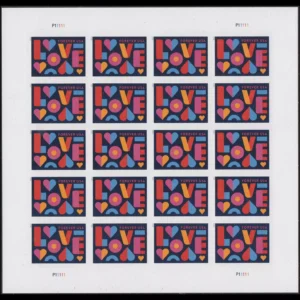 Scott# 5543 "LOVE STAMP" MNH FULL SHEET (20) NICELY CENTERED