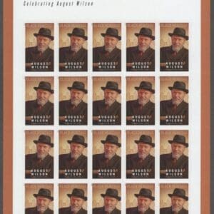 Scott# 5555 "AUGUST WILSON" MNH FULL SHEET (20) NICELY CENTERED