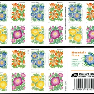 Scott# 5676-79 "MOUNTAIN FLORA" MNH BOOKLET PANE (20)