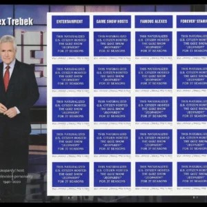 Scott# 5907 "ALEX TREBEK" MNH FULL SHEET (20) NICELY CENTERED